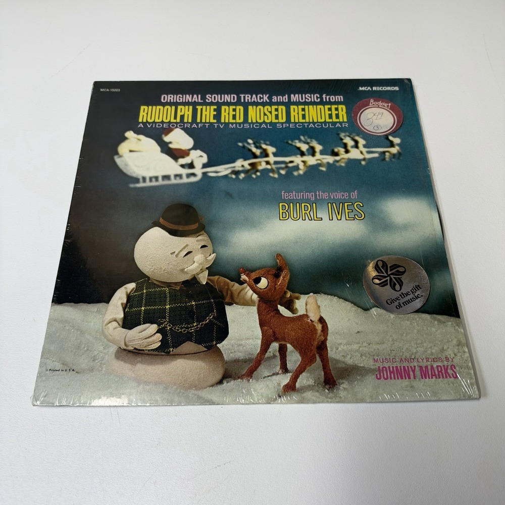 RUDOLPH THE RED NOSED REINDEER - ORIGINAL DECCA VINYL LP - BURL IVES - EXCELLENT